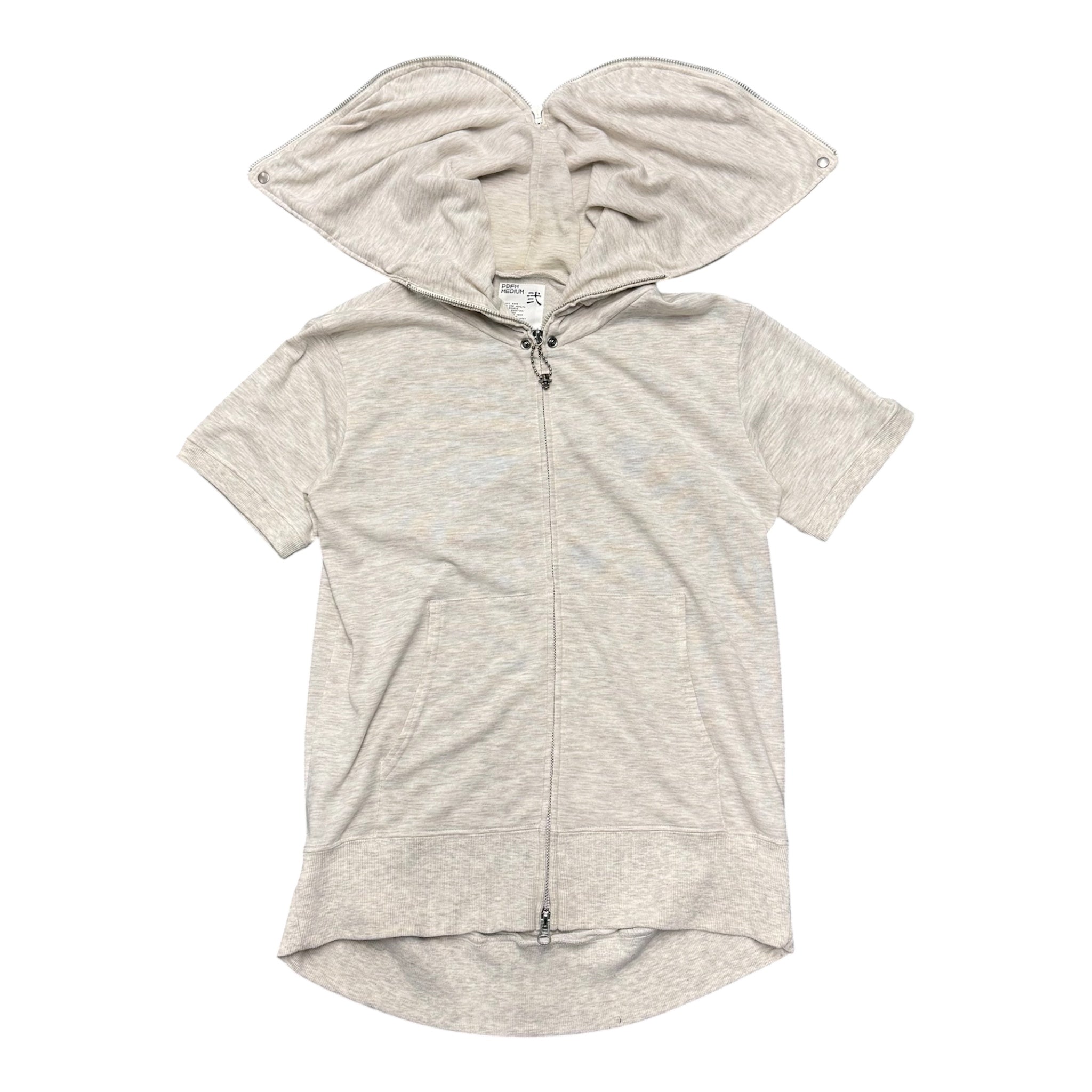 PPFM SPLIT HOODED VEST JACKET.