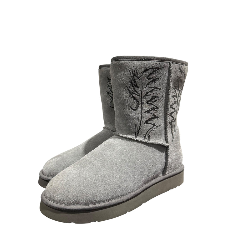 SAMPLE BAZO 1199 GRAY WESTERN COWBOY BOOTS.