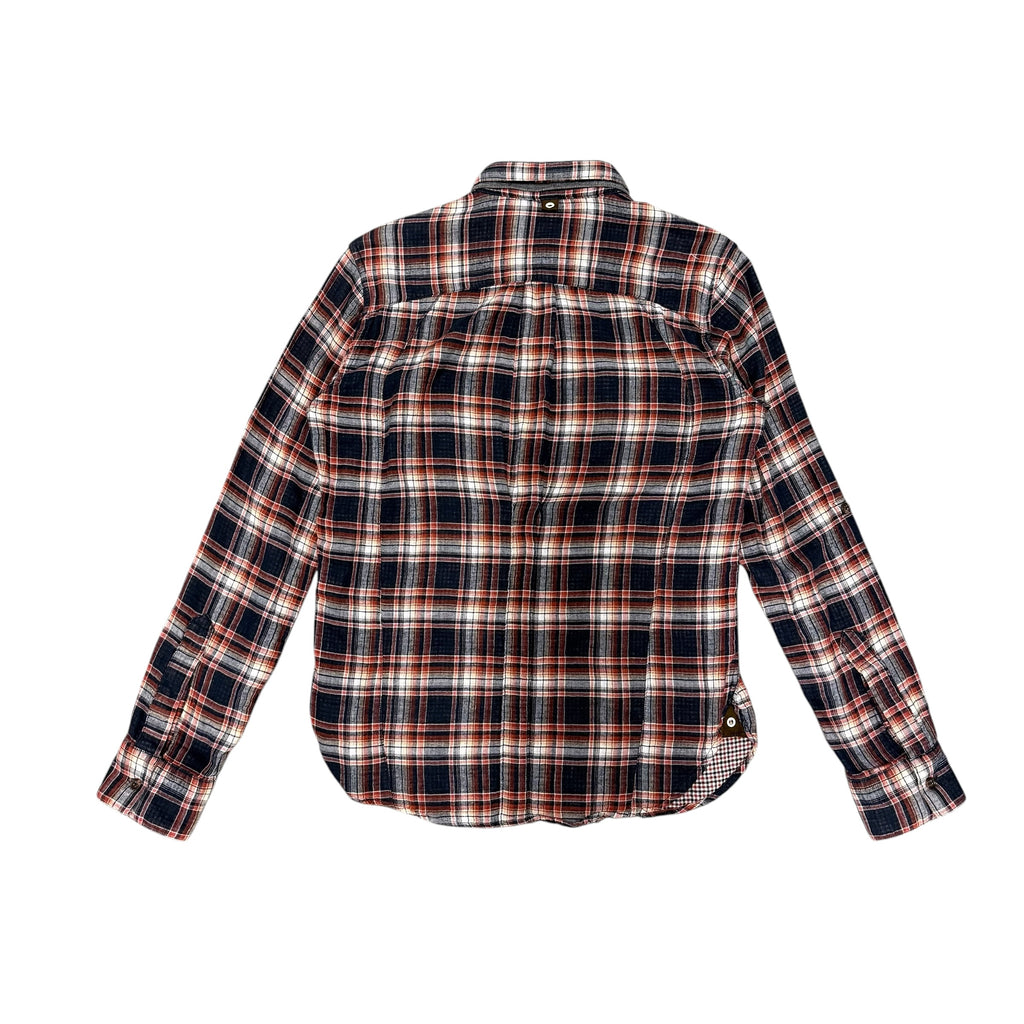 PPFM RED & NAVY PLAID FLANNEL.