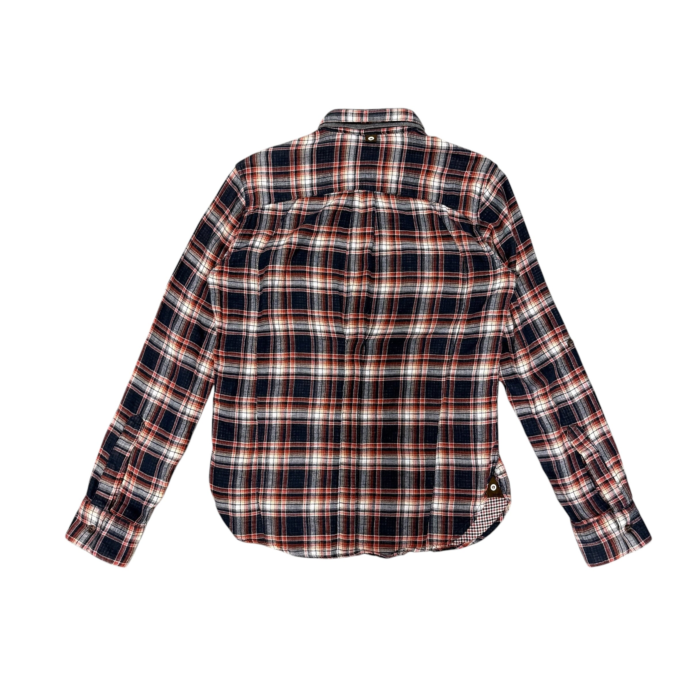 PPFM RED & NAVY PLAID FLANNEL.