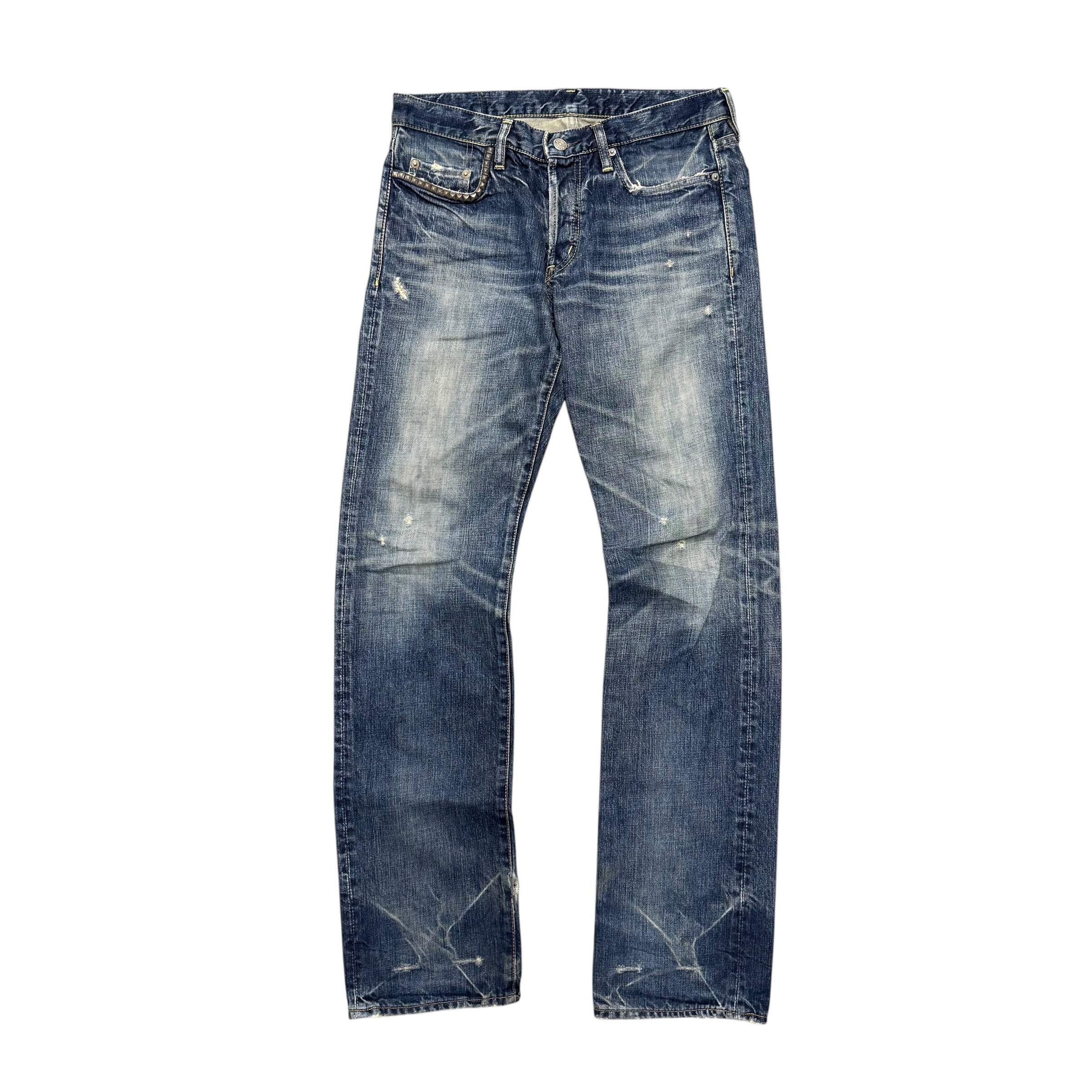 HYSTERIC GLAMOUR STUDDED DENIMS.