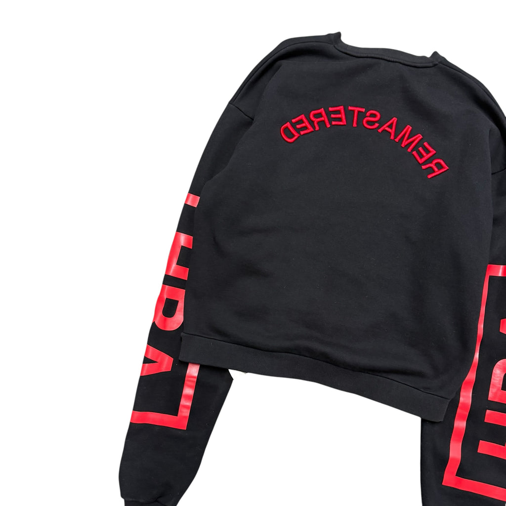 HBA REMASTERED RED AND BLACK SWEATER.