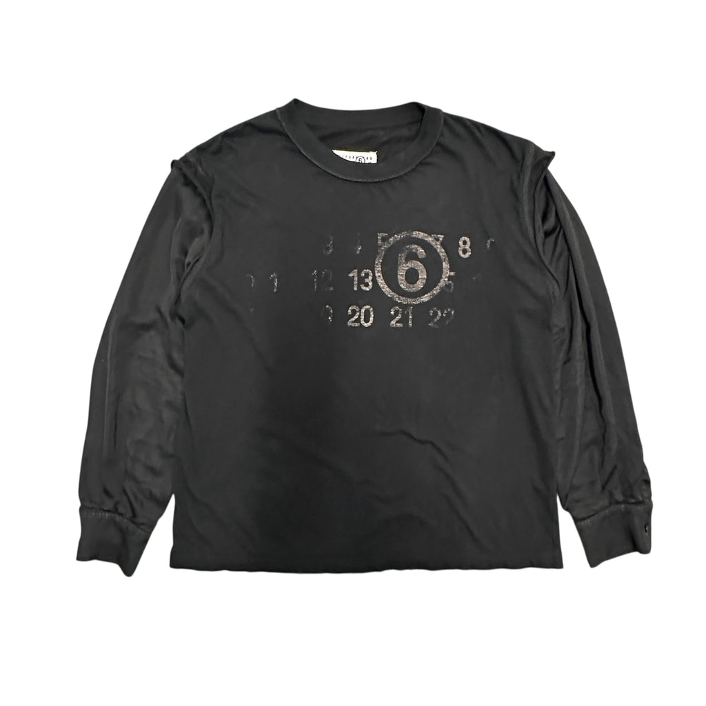 MM6 REVERSIBLE LOGO HYBRID SHIRT.
