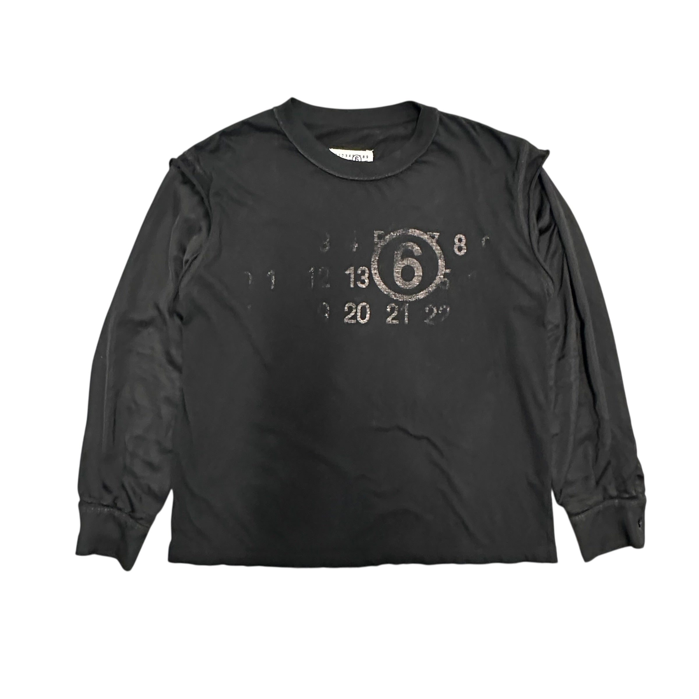 MM6 REVERSIBLE LOGO HYBRID SHIRT.