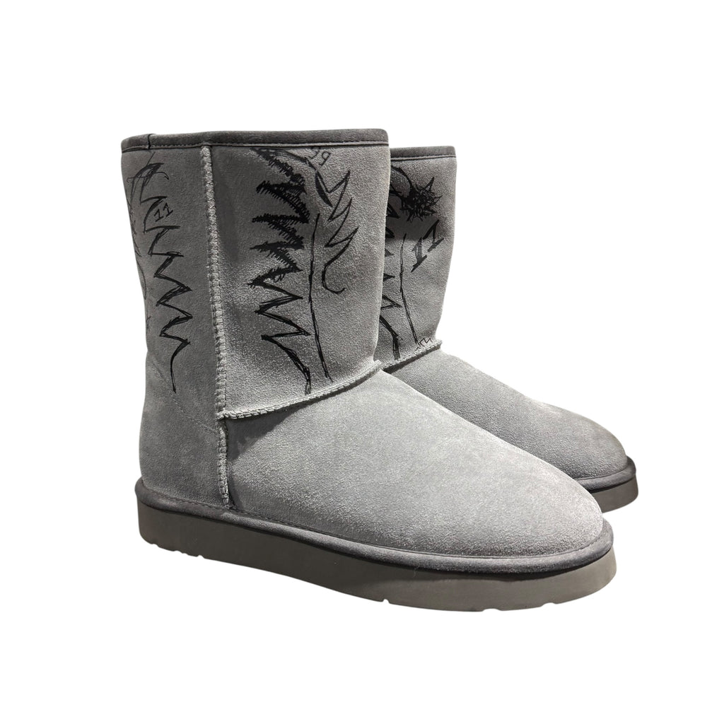SAMPLE BAZO 1199 GRAY WESTERN COWBOY BOOTS.