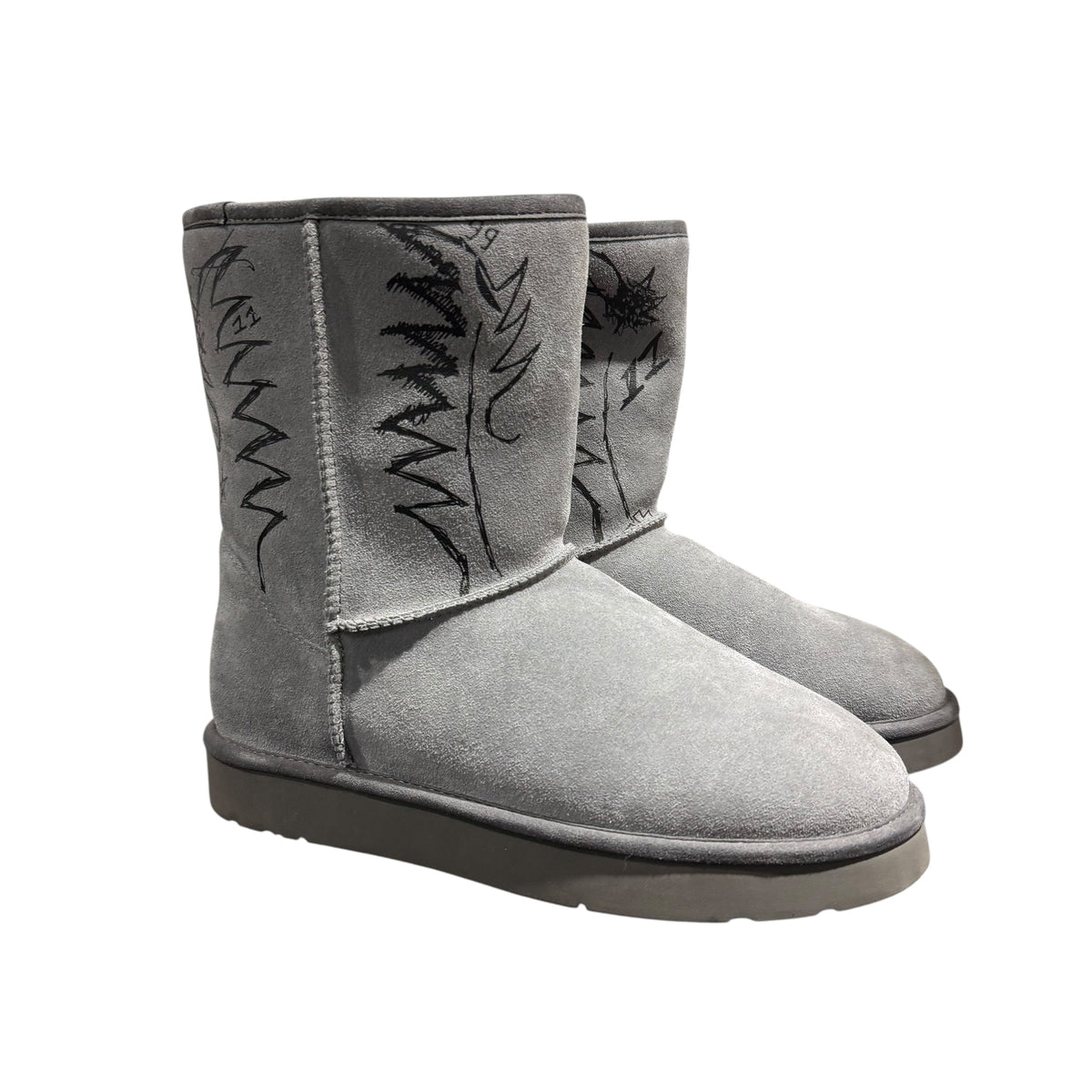 SAMPLE BAZO 1199 GRAY WESTERN COWBOY BOOTS.