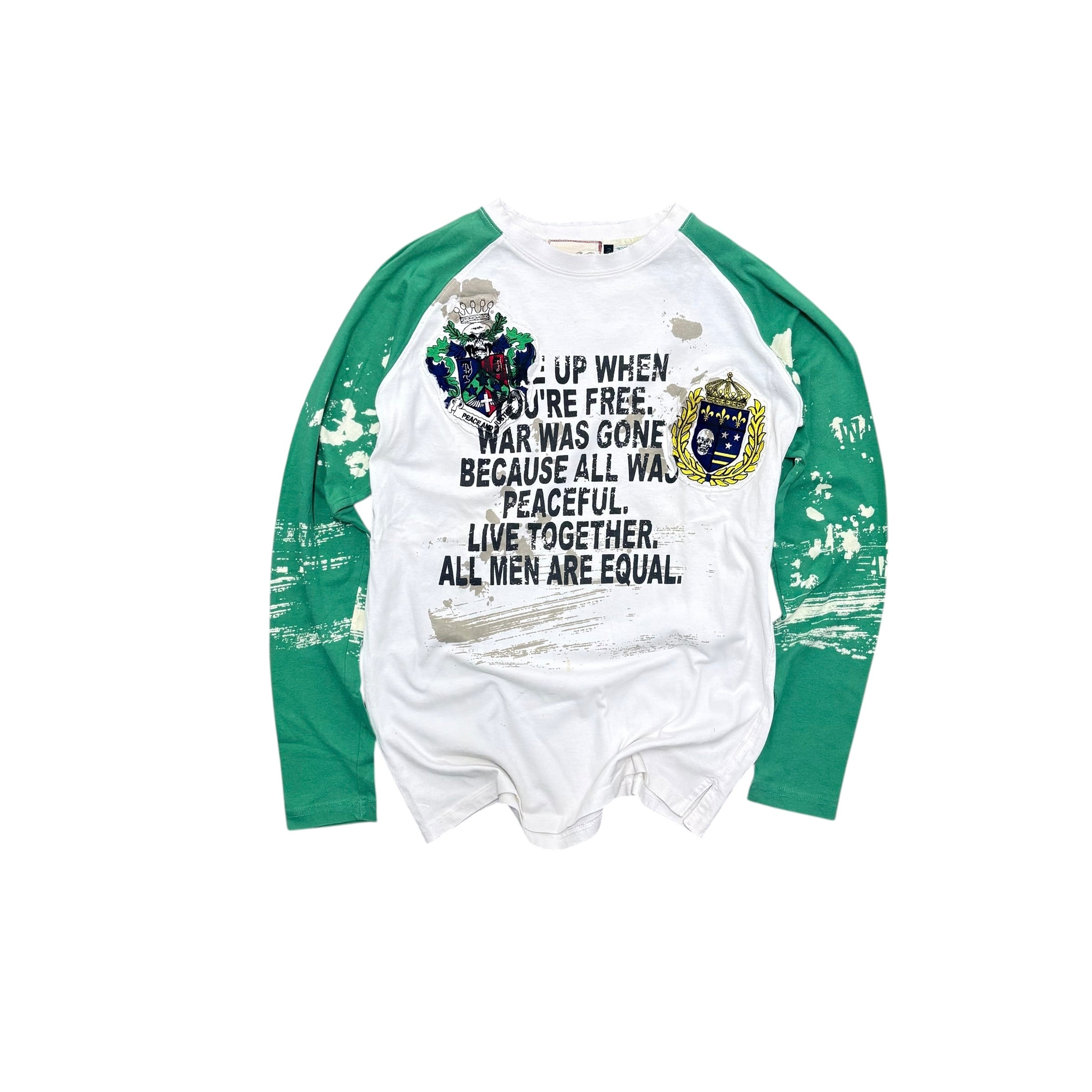 DAL FELLOW GREEN SKULL LONGSLEEVE SHIRT.