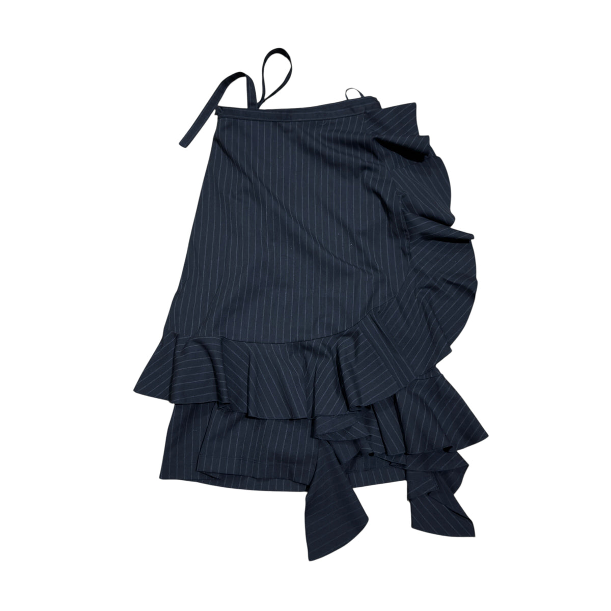 J.W. ANDERSON UNIQLO PINSTRIPE LONG SKIRT.
