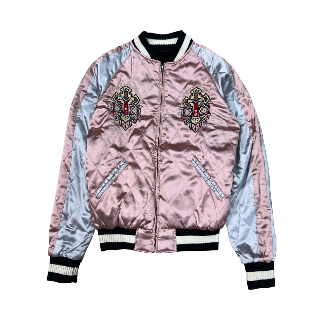 SWAGGER REVERSIBLE VARSITY JACKET.