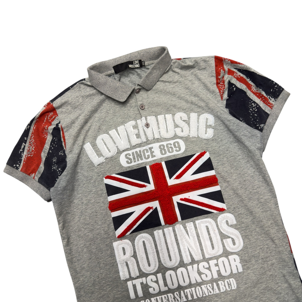 MOSCHINO LOVE MUSIC UNION JACKET POLO.