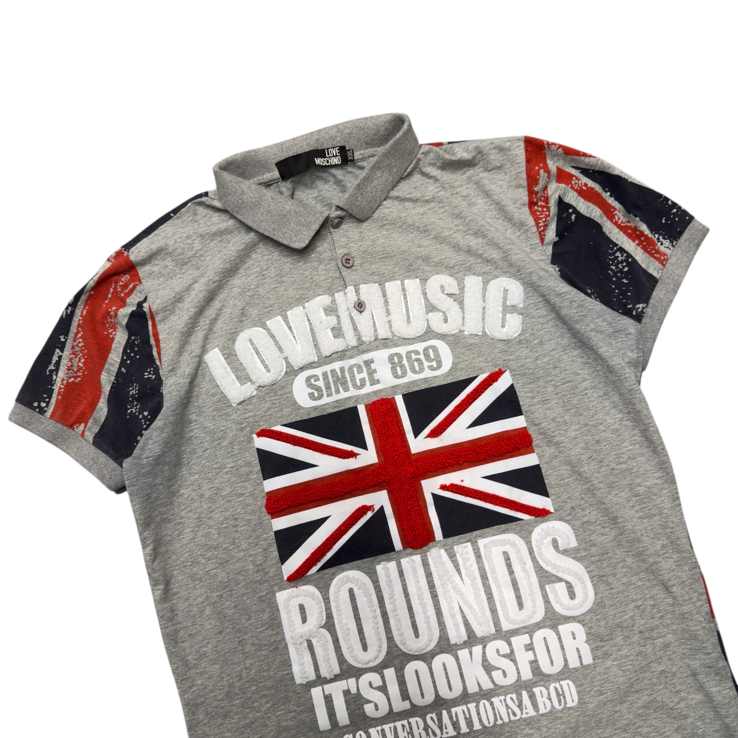 MOSCHINO LOVE MUSIC UNION JACKET POLO.