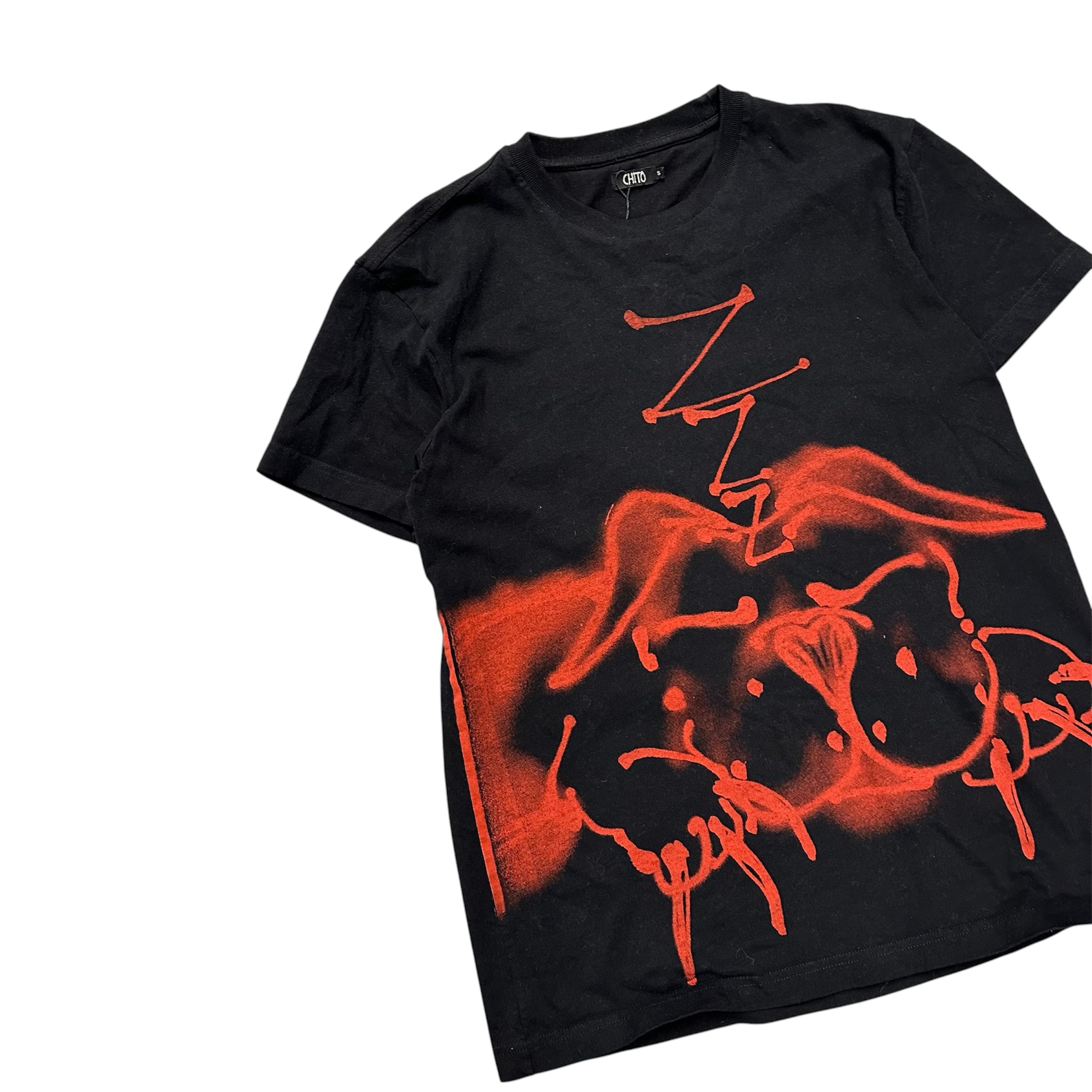 CHITO SLEEPING DOG SPRAY PAINTED SHIRT.