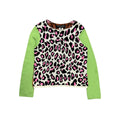 AD2017 COMME DES GARÇONS MULTICOLOR LEOPARD PRINT SWEATER.