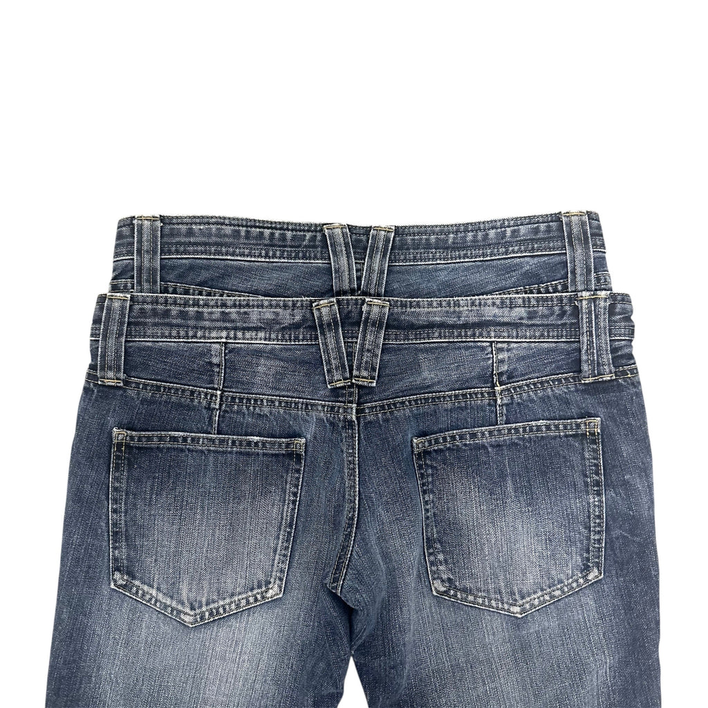 PPFM DOUBLE WAISTED JEANS.