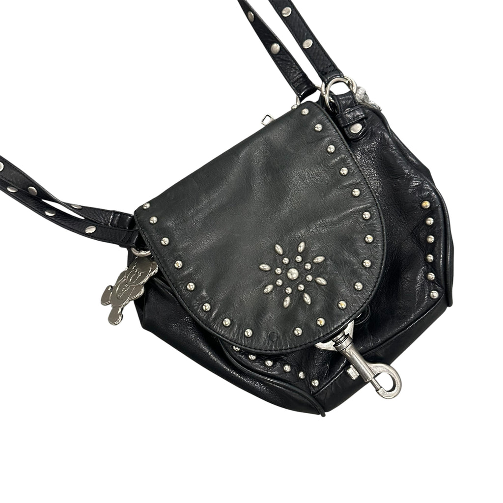 HYSTERIC LEATHER STUDDED BAG.