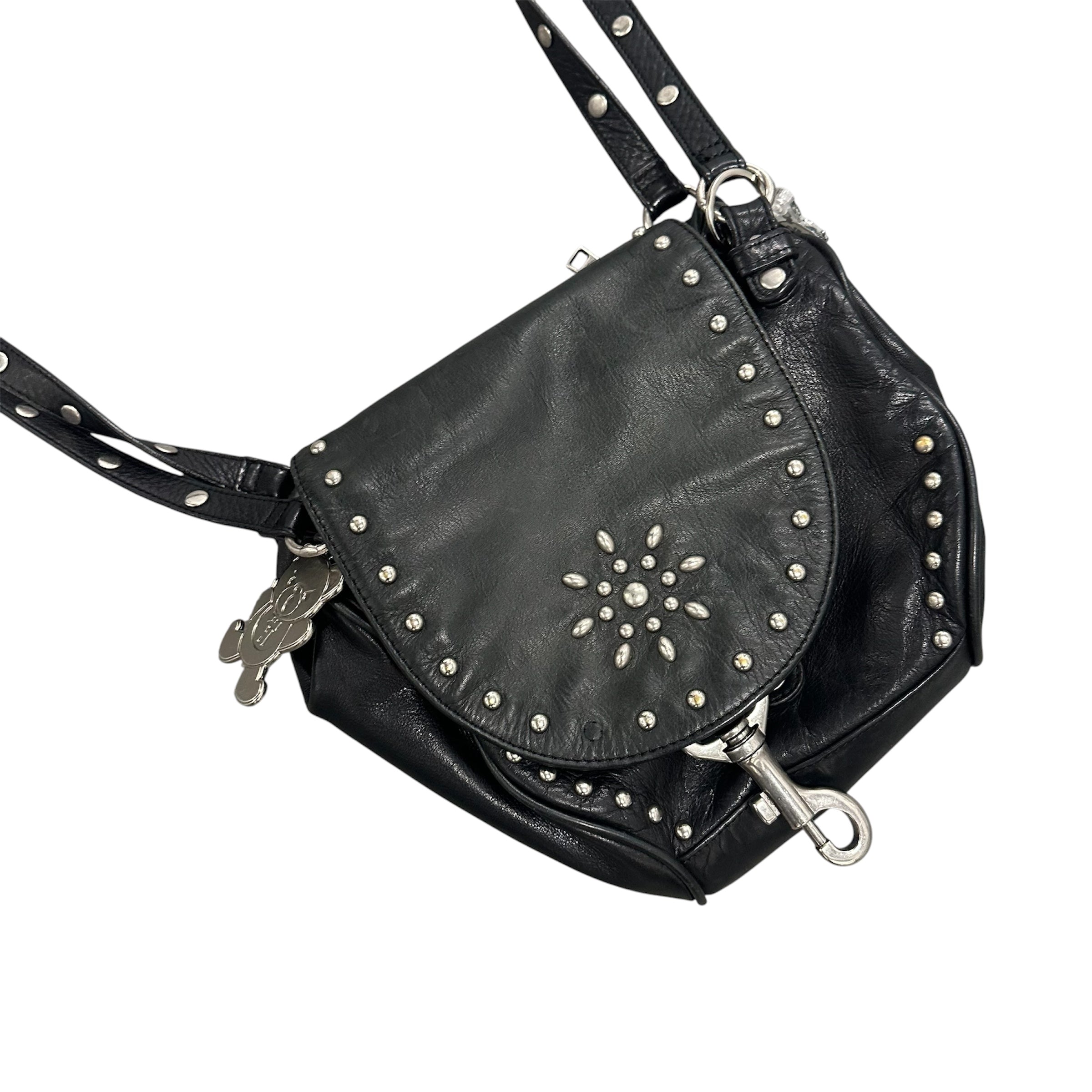 HYSTERIC LEATHER STUDDED BAG.