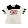 HYSTERIC GLAMOUR STRIPED GIRL LOGO TEE.