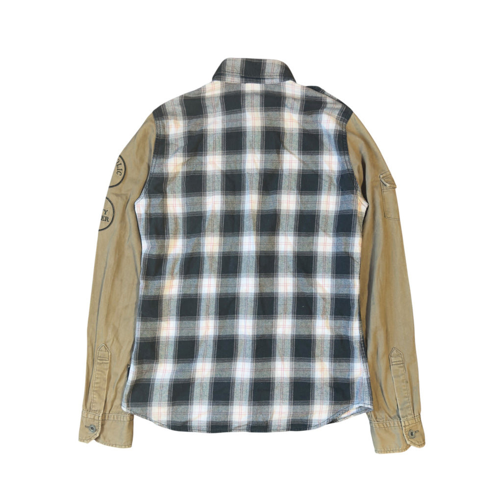 HYSTERIC GLAMOUR MILITARY PLAID FLANNEL.