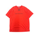 VETEMENTS "I KISSED A BOY AND I LIKED IT" RED PRINT SHIRT.