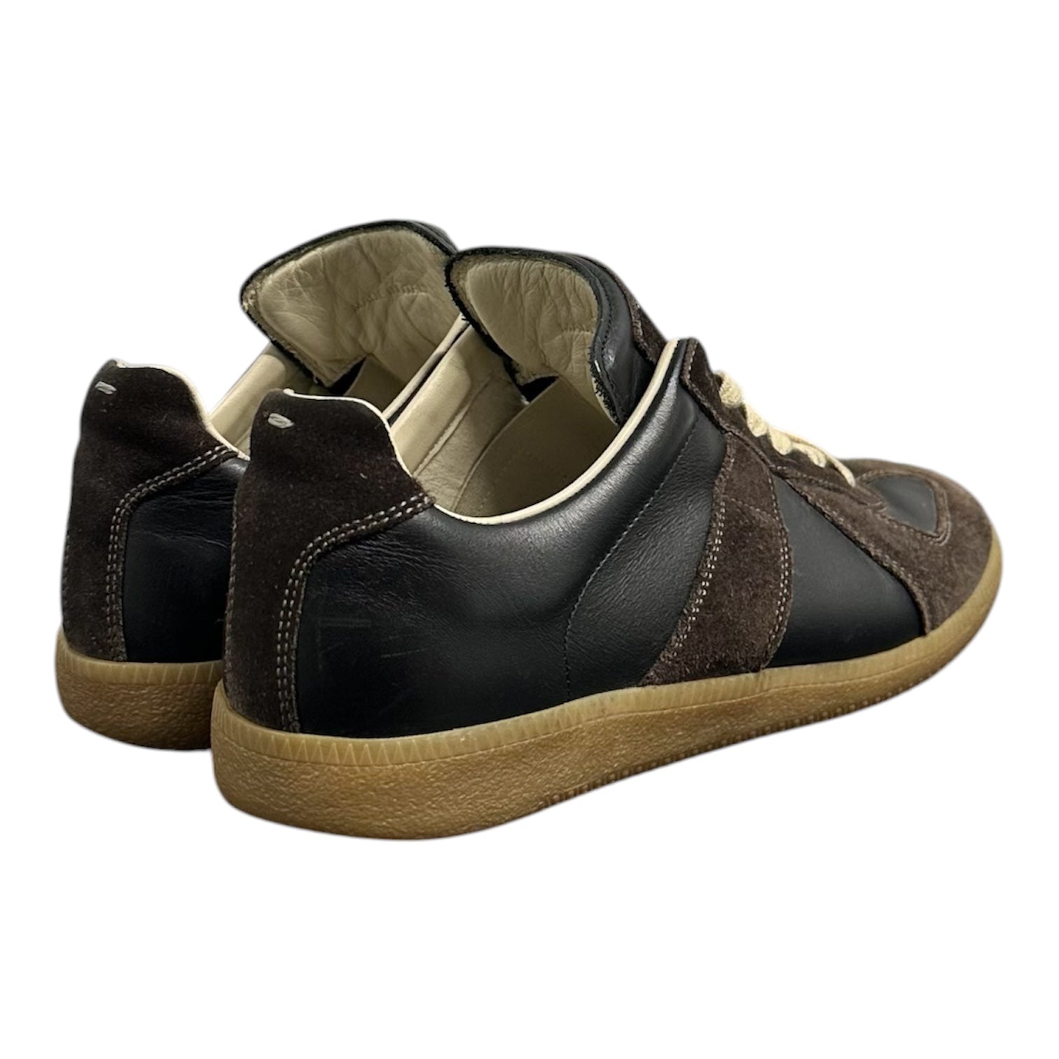 MAISON MARGIELA BROWN SUEDE GUM GATS.