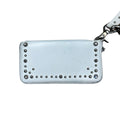 Y’S YOHJI YAMAMOTO STUDDED WHITE WALLET.