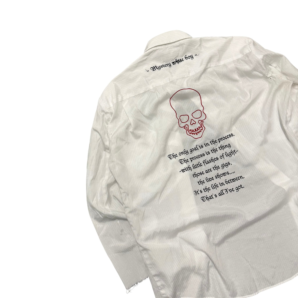 NUMBER (N)INE MYSTERY WHITE BOY SHIRT.