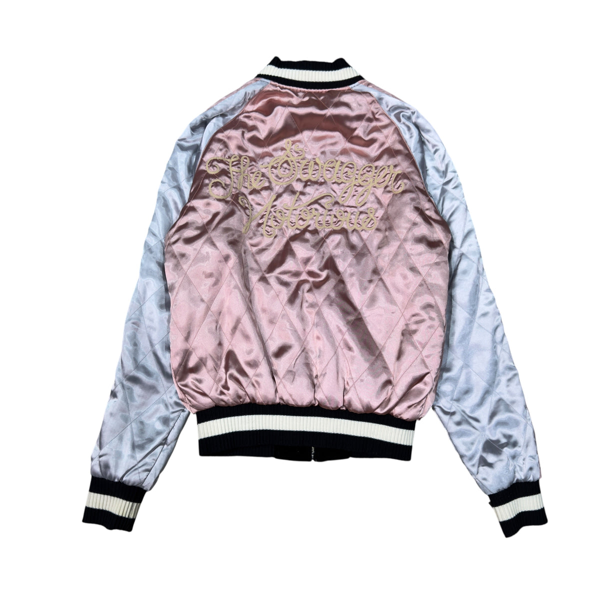 SWAGGER REVERSIBLE VARSITY JACKET.