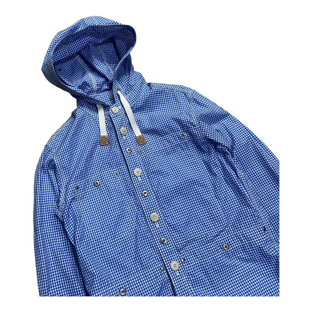 JUNYA WATANABE CHECKERED PARKA BLUE