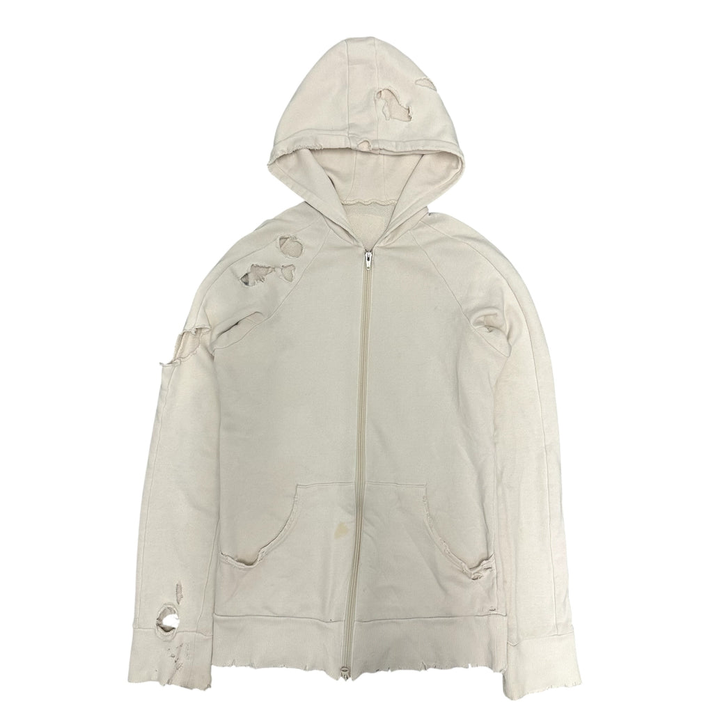 WHITE LGB BOXER ZIP UP JACKET.