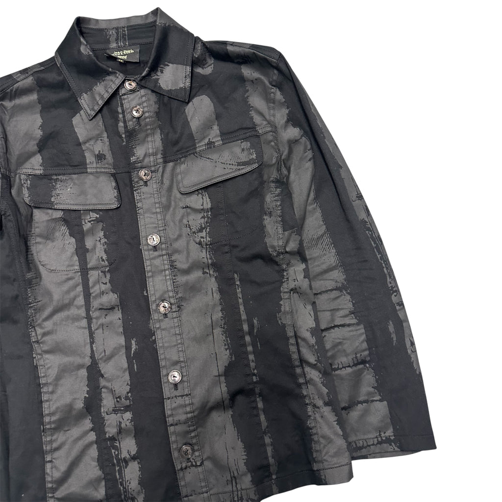 JEAN PAUL GAULTIER ABSTRACT BUTTON UP SHIRT.