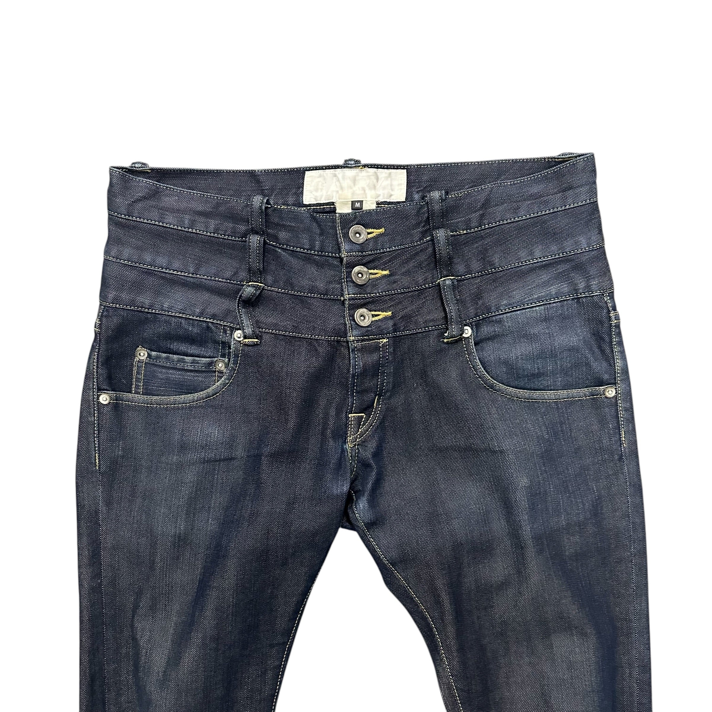 GANRYU JAPANESE TRIPLE WAISTED DENIM.