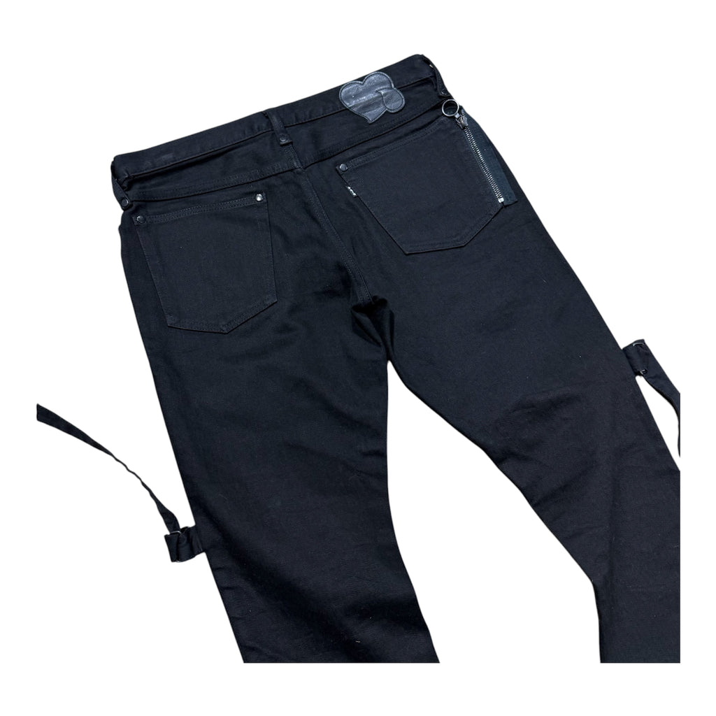 NUMBER (N)INE BLACK BONDAGE DENIMS.