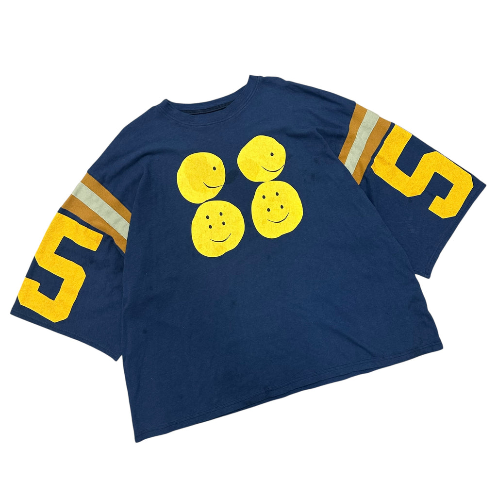 KAPTIAL SMILEY FACE BASEBALL TEE.