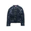 PAYNESTAR WAXED BLACK ZIP UP JACKET.
