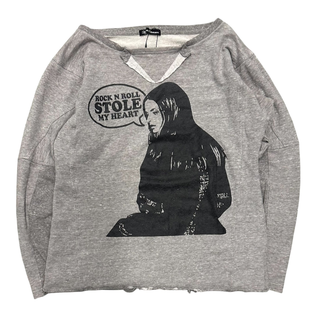 HYSTERIC GLAMOUR ROCK & ROLL CREWNECK.