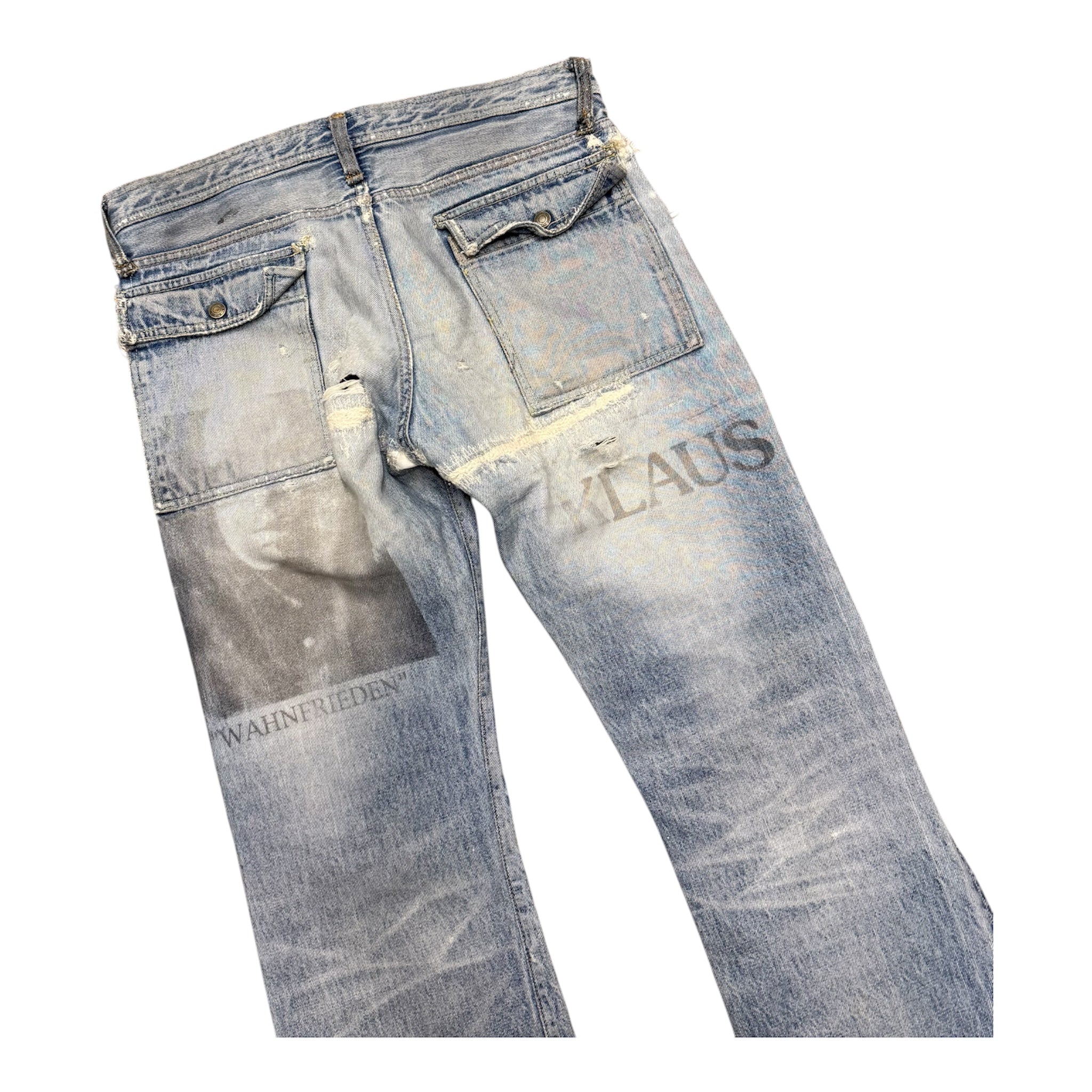 UNDERCOVER SS06 KLAUS DISTRESSED DENIM.