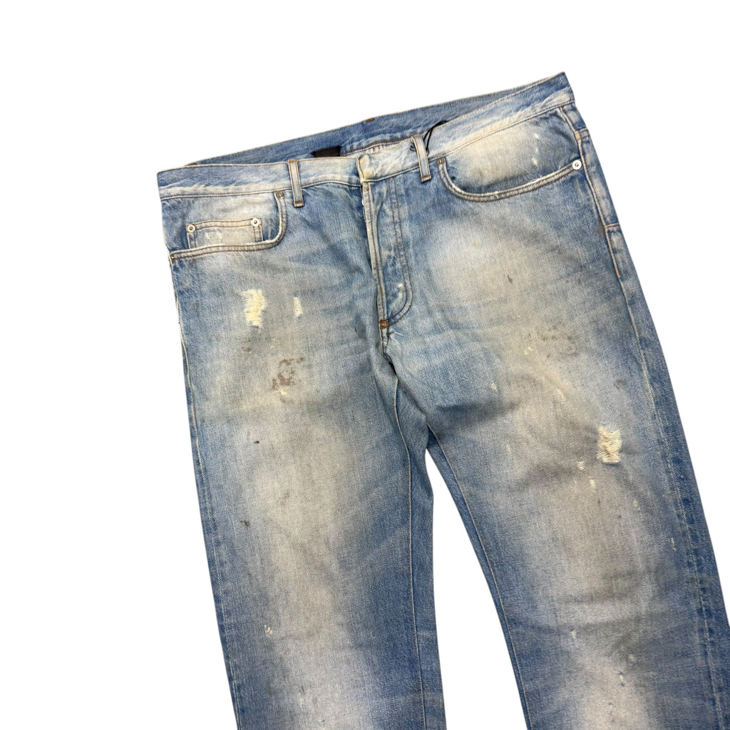 DIOR MUD WASH PAINTER DENIM.