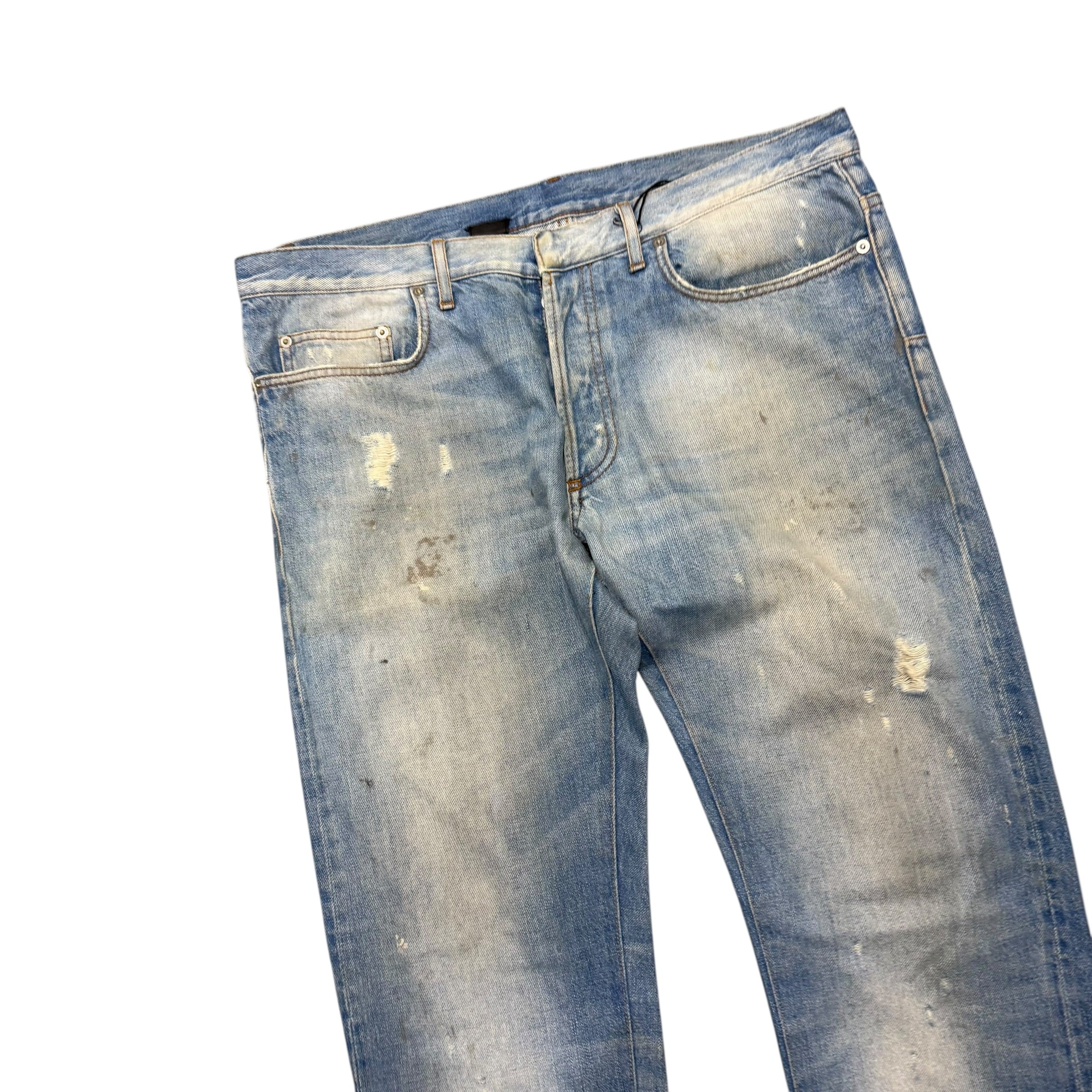 DIOR MUD WASH PAINTER DENIM.