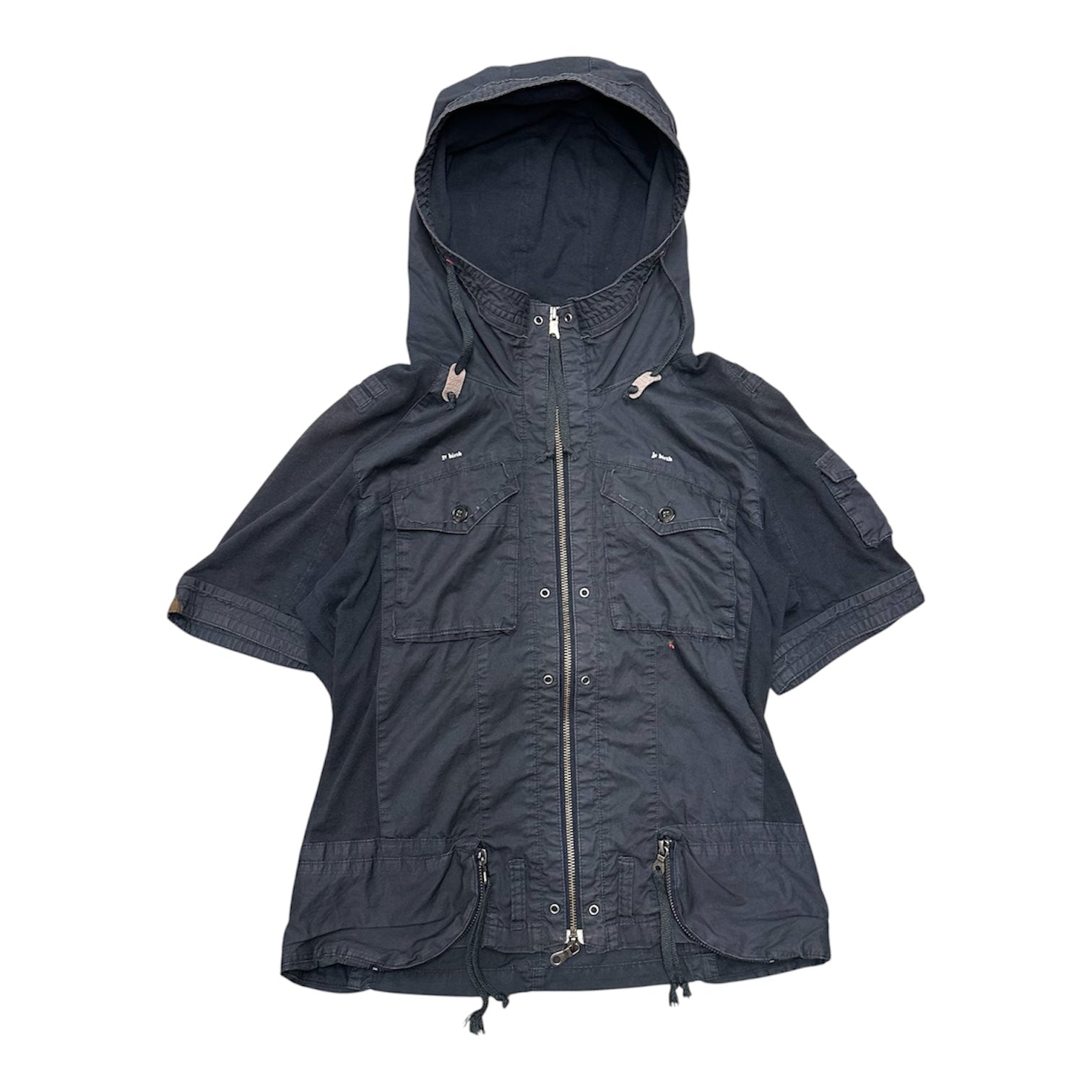 PPFM BIRTH ZIP-UP SHORTSLEEVE JACKET.