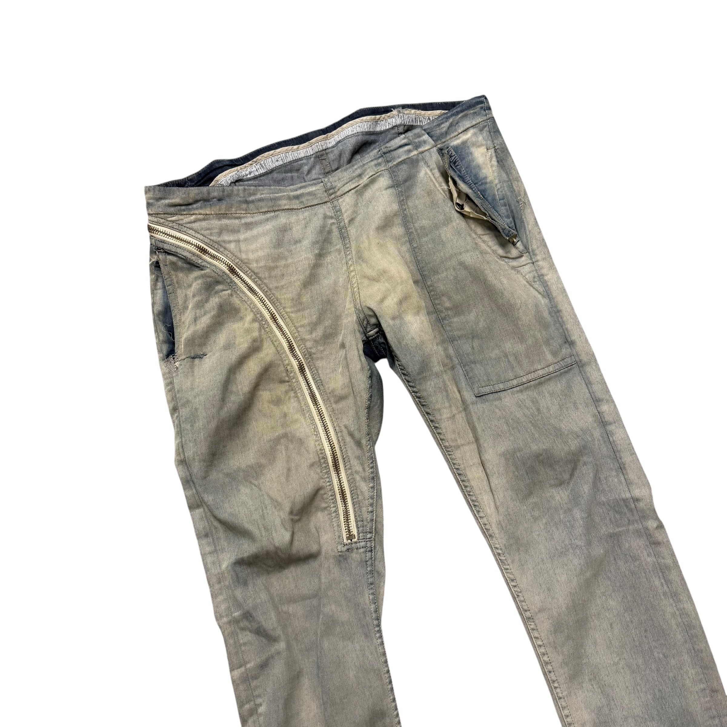RICK OWENS OG HUSTLER AIRCUT PANTS.