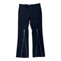 COMME DES GARÇONS BLACK ZIPPER FLAIR SLACKS.