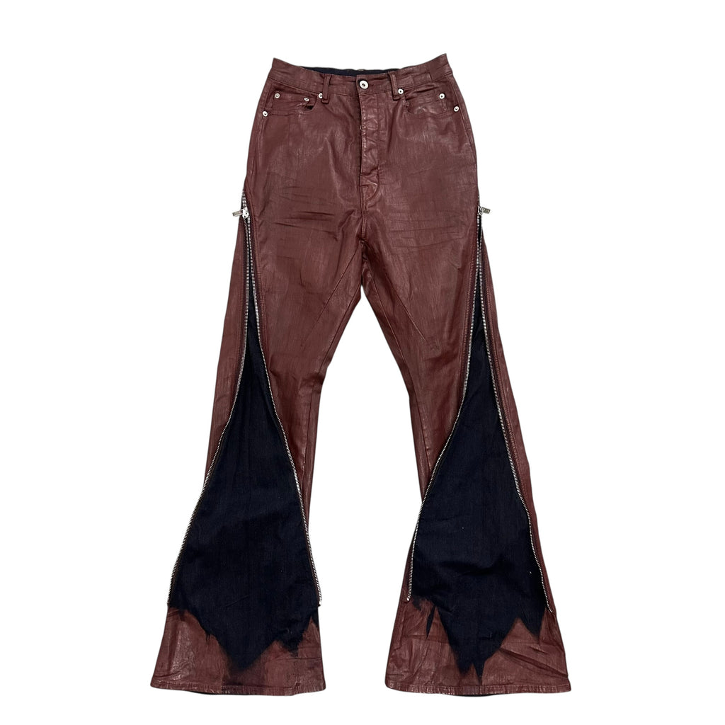 RICK OWENS DRKSHDW SCAB WAX DENIM.