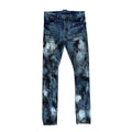 LGB COATING CRUSH SPLATTER DENIM PANTS.