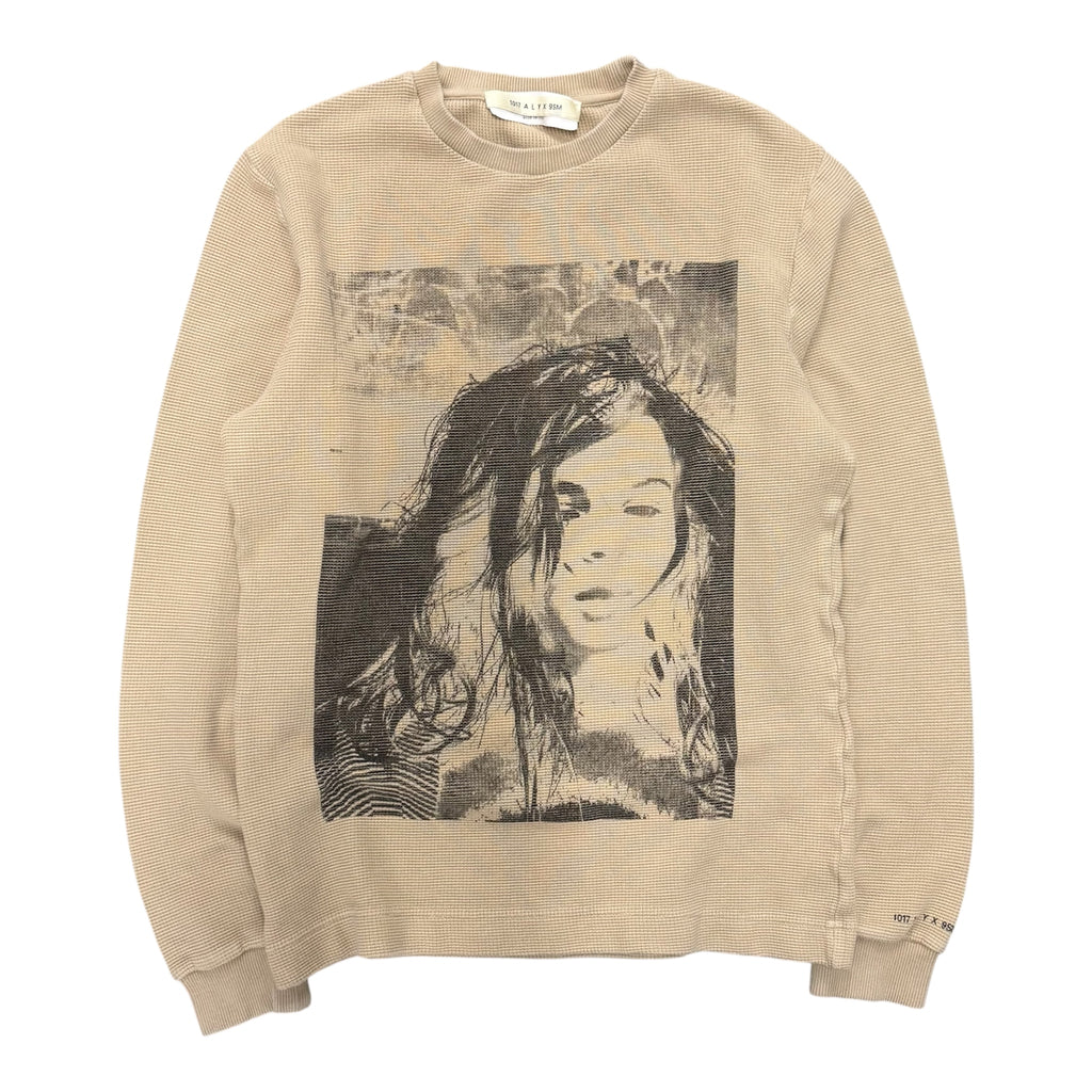 1017 ALYX 9SM BEIGE WAFFLE KNIT LONGSLEEVE.