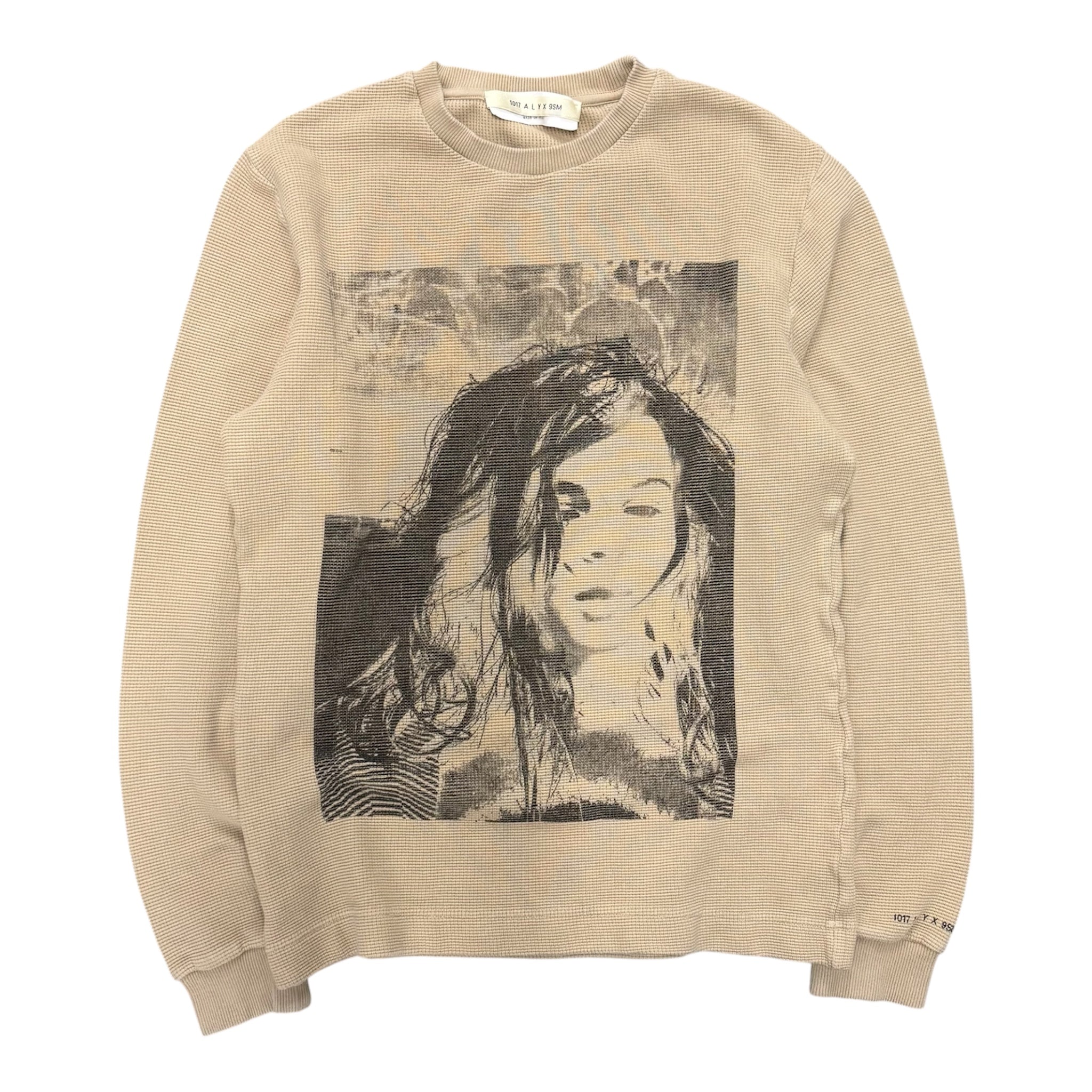 1017 ALYX 9SM BEIGE WAFFLE KNIT LONGSLEEVE.