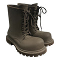 BALENCIAGA BROWN STEROID BOOTS.