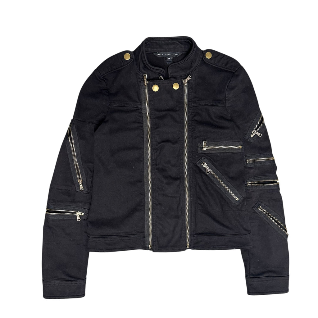 MARC JACOBS MULTI-ZIP BONDAGE ZIP UP.