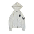 NUMBER (N)INE SS04 DOUBLE SKULL WHITE ZIP UP.