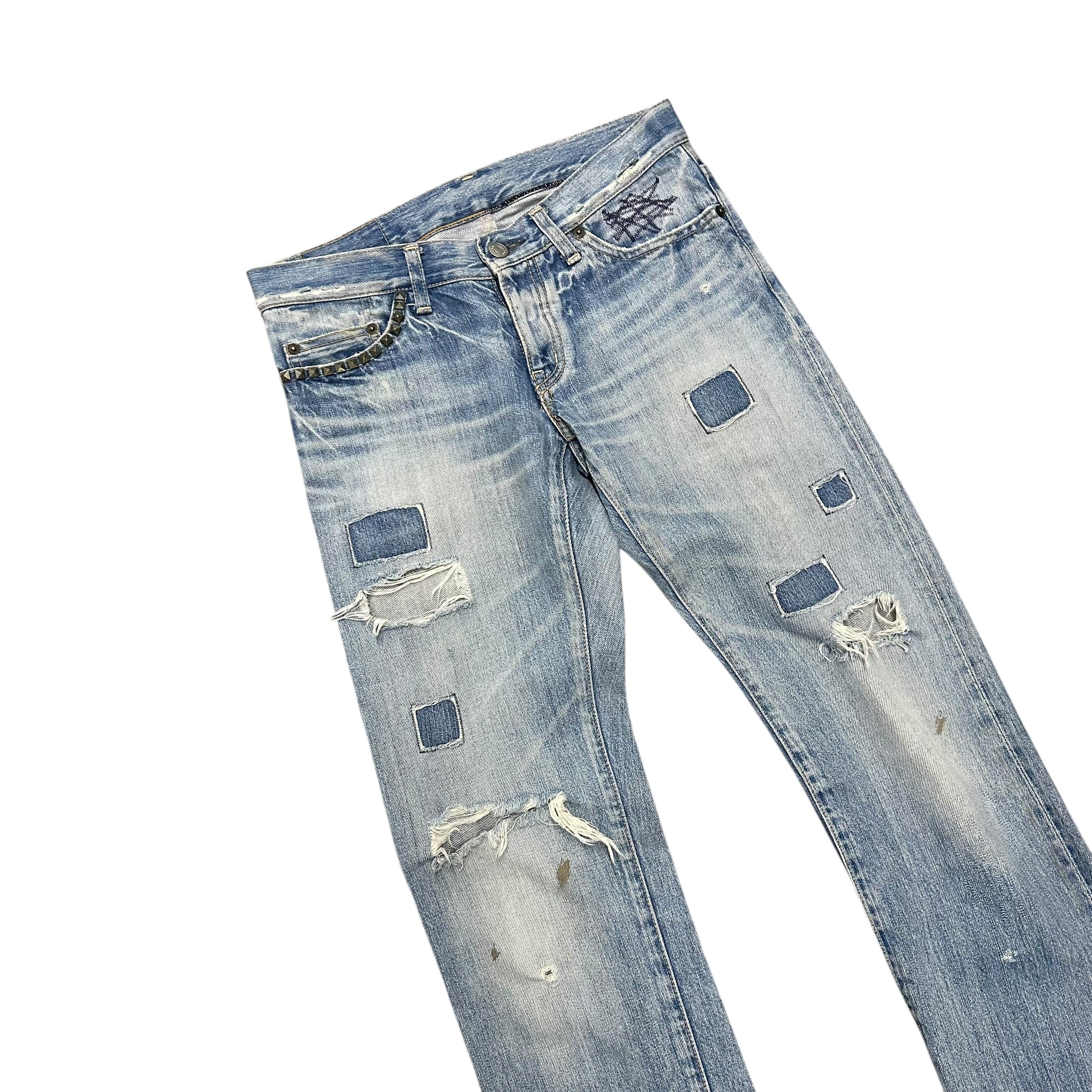 HYSTERIC GLAMOUR CRASH DENIMS.