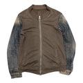 RICK OWENS HYBRID DENIM SLEEVE JACKET.